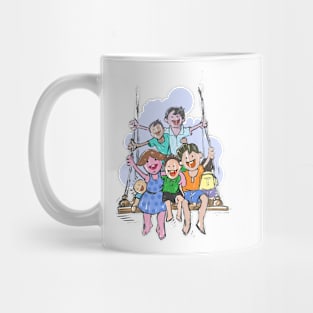 Childhood Boys on the Swing Mug